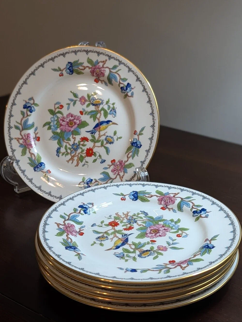 Aynsley Pembroke Pattern Small Bread Plates Set Of 6
